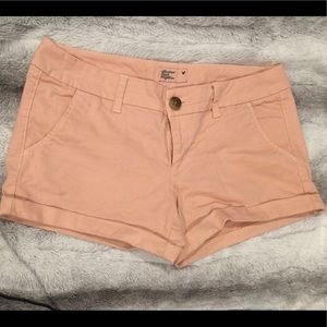 Pink cotton American eagle shorts